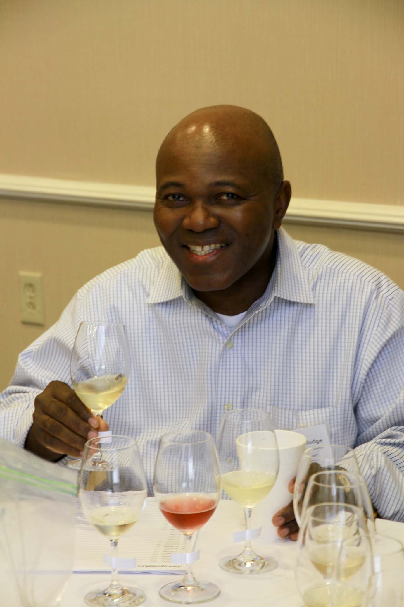 Anani Lawson of Thomas Keller's Per Se in New York City made his third appearance as a judge at Sommelier Challenge.